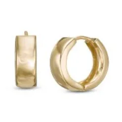14K Gold Huggie Hoops