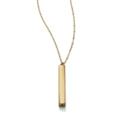 Classic Gold Bar Pendant