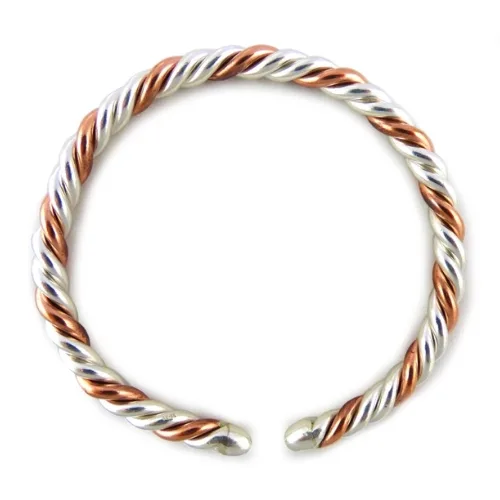 Dual Metal Twist Bracelet
