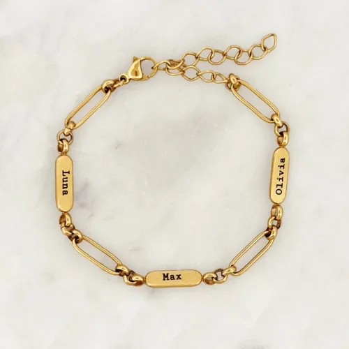 Engraved ID Tag Bracelet