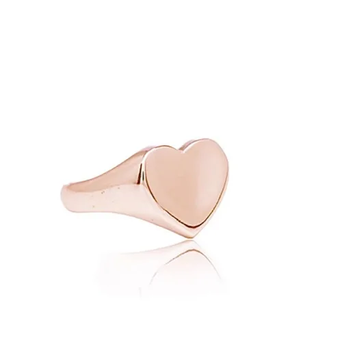 Rose Gold Heart Signet