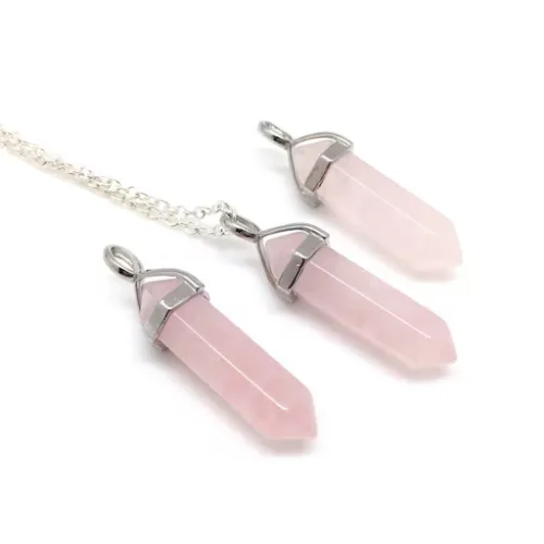 Rose Quartz Crystal Locket