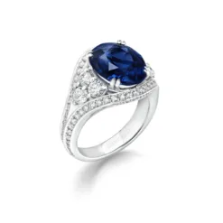 Sapphire Oval Statement Ring