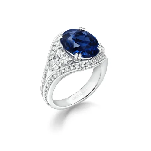 Sapphire Oval Statement Ring